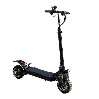 China Factory supply 48V2400W unisex long adult electric scooter unisex direct resistance 10 inch vacuum tire motor high-speed off-road double folding for sale