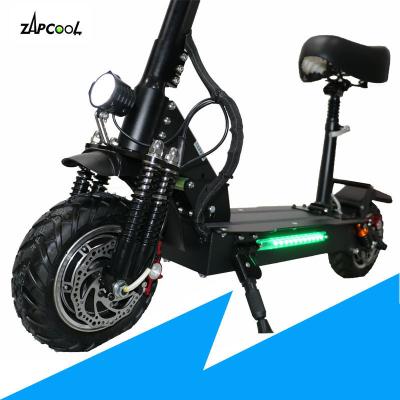 China Zapcool52v2400W unisex electric scooters with seat for adults dual drive rechargeable for foldable electric scooter in trunk sale for sale