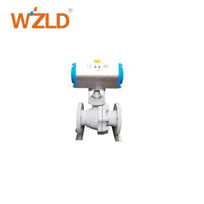 China WZLD OEM Manufacturer Cast Iron Pneumatic China General Ball Valve Trunnion Mounted Valve Low Price List for sale