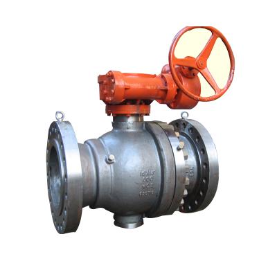 China WZLD General Steel Casted Metal Seated Trunnion Mounted Ball Valve for sale