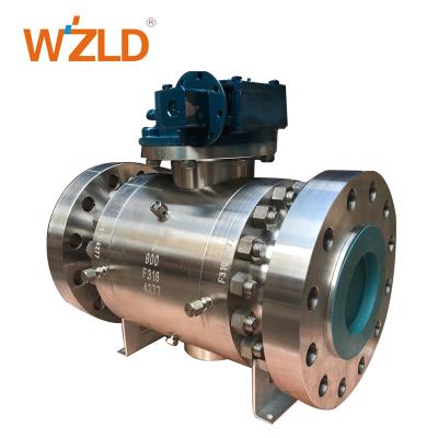 China WZLD General Plant ISO 9001 API 600 Standard High Flange Mounting Bracket Stainless Steel CS Ball Valve for sale