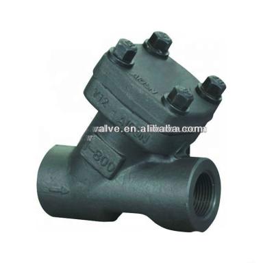 China WZLD Cowl Bolt Npt/Sw/Screwed Y-Type Forged Wafer Ends Piston Check Valve With CL800, CL2500 for sale