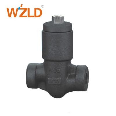 China Gasket for hood connecting adopt metal ring. Welded/bolted cover WZLD AP1598; GB/T13927 standard air, gas, steam middle 2 NPT female threaded check valve for sale