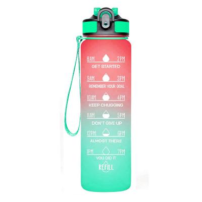 China Amazon Success 1000ml Portable Sport Water Bottle Free Color Changing Cups Custom Hot Sports Water Bottle for sale