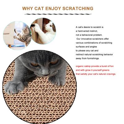 China New Design Wholesale Cat Toys Cat Scratcher Mat Viable Chinese Board Manufacturer for sale