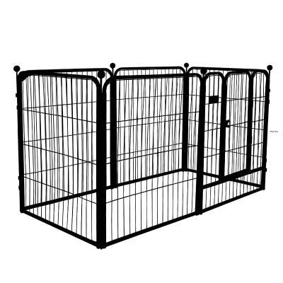 China Commercial Stainless Steel Breathable Wholesale Metal Manufacturer Portable Indoor Kennel Dog Cage For Large Dogs for sale