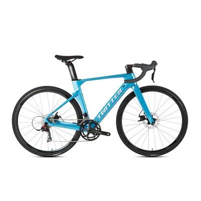 China New Carbon Fiber Twitter Design R10 54cm Carbon Fiber Road Complete Bicycle 700c Racing Road Bike With Disc Brake for sale