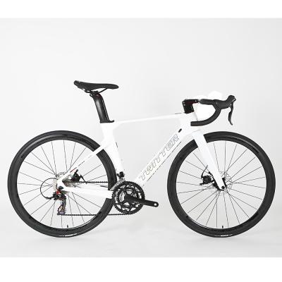 China EPS Tech Twitter 700c Carbon Fiber Road Bike 22 Speed ​​12*142mm Through Axle Disc Brake Road Bike Bicycle for sale