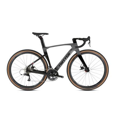 China EPS V2 22 Speed ​​Carbon Fiber Road Bike Gravel Bike 700c Road Bicycle Techonoloty Twitter for sale