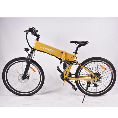 China Aluminum Folding Electric Bike Made In China Wheel Set 26" Inch E Bike 1500w Hidden Battery for sale