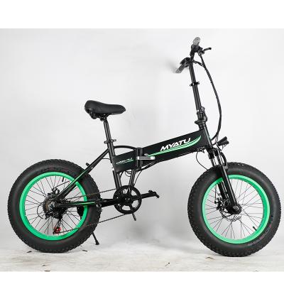 China Hot Selling Fat Tire 48v1000w Myatu Aluminum Electric Bike Folding Electric Bike/Fat Foldable/Folded Type Ebike for sale