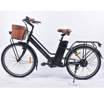 China New Design Steel City Electric Bike 26 Speed ​​Sensor Electric Bicycles In Stock With CE City E Bike for sale