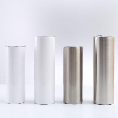 China Viable hot sale double wall vacuum tumbler with straw insulated stainless steel sublimation tumbler sport bottle for sale