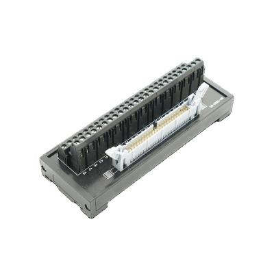 China IDC / MIL 50P DIN Mount Rail Terminal Block Adapter Panel Splitter Screw Terminal Block Too 21 - A.W.G. 30 for sale