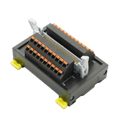 China Spring Type IDC/MIL 40P DIN Rail Splitter Adapter Plate TB Adapter Plate Screwless Spring Installation TB 21 - A.W.G. 30 for sale