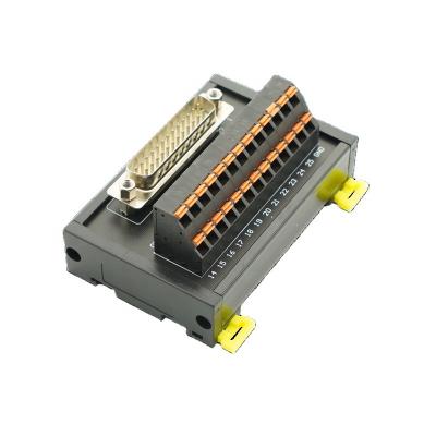 China D-SUB 25P Spring Terminal Block MDR Male Line Terminal MDR Connector does not require solder terminals 21 - A.W.G. 30 for sale