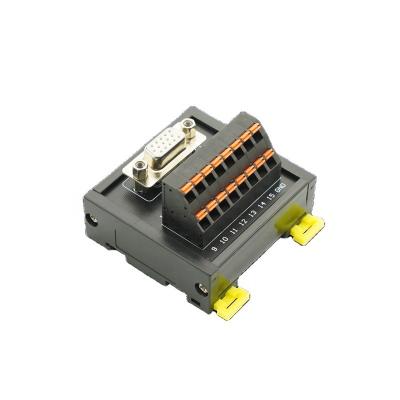 China D-SUB Three Rows 15P Spring Terminal Block Female Line Terminal MDR Connector does not require solder terminals 21 - A.W.G. 30 for sale