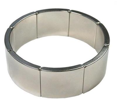 China Industrial Magnet China Manufacturer Strong Neodymium NdFeB Rare Earth Arc Segment Motor Magnet for sale