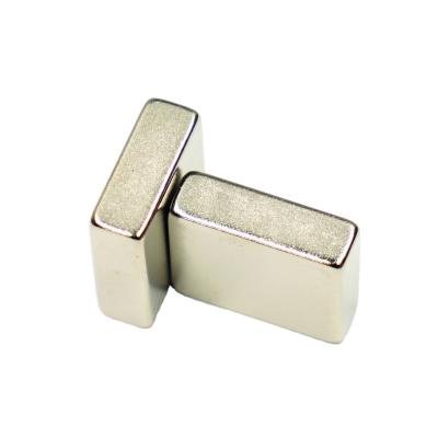 China Industrial Magnet N52 Nickel Plating 40x20x10mm Rare Earth Neodymium Magnet Block for sale