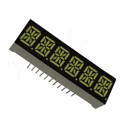 China Elevator 0.4 Inch 6 Digit 14 Segment Display White Common Anode Led Alphanumeric Display 49*15mm 0.4