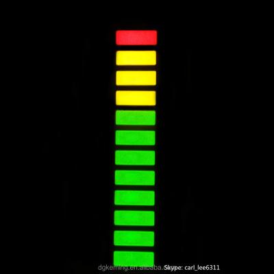 China 12 Bar Indoor Analog Bar Led Dual Color 12 Color Display Led Segmented Square for sale