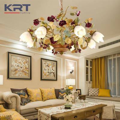 China Zhongshan New Design Retro Modern Creative Art Antique American Village Chandelier Vintage For Living Room Or Villa for sale