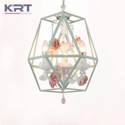 China Zhongshan Factory Supplier Crystal Bird Cage Pendant Lights Modern Home Decor Chandelier Lamp Hotel Bar Hanging Lamp for sale