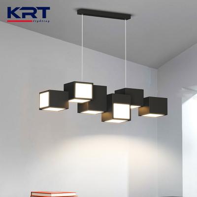 China Hot Selling Modern Nordic Metal Shade Ceiling Design Electric Modern Black Suspended Led Light Fixture for sale