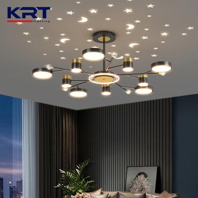 China Modern Modern Led Hanging Ceiling Chandelier Light Fixture, Dimmable Aluminum 60w Led Chandelier Led Pendant Light For Dining Room for sale