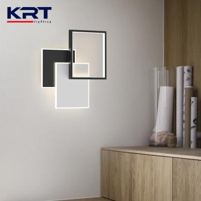 China Modern 2021 hot sale LED indoor led modern designer wall light square shape wall light for corridor for sale