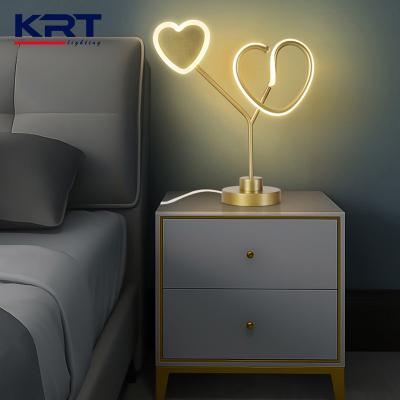 China Modern Nordic Luxury Table Light Round Fixture Brass Modern Minimalist Led Bedside Desk Lamp For Home Decoration for sale