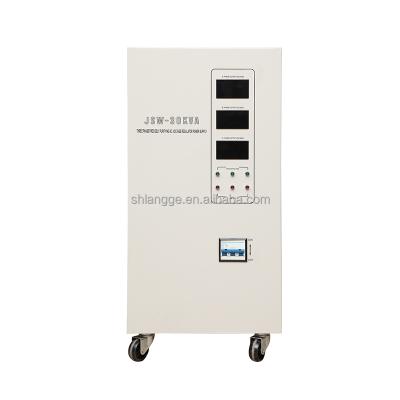 China JIW Three Phase Precision Purified Voltage Stabilizer Regulator, Stabilisator 30KVA regulador de voltaje triphas for sale