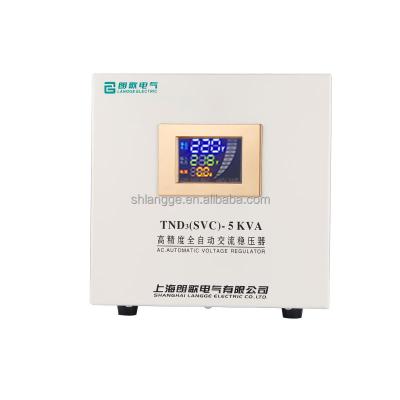 China SVC AVR Automatic Slight Burn Phase AC Voltage Stabilizer, SVC-5000VA Reguladores de voltaje with Digital Multimeter for sale