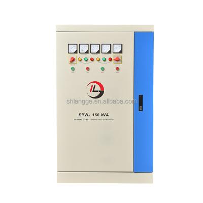 China Dbw SBW Three Phase Power 150KVA Fully Automatic Voltage Stabilizer , 150KW 3 Phase Voltage Regulator for sale