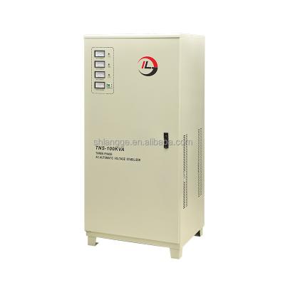 China SVC TNS-100KVA AVR Servo Motor Voltage Regulator Three Phase 220V/380V/400V/415V High Accuracy Automatic Stabilizer for sale