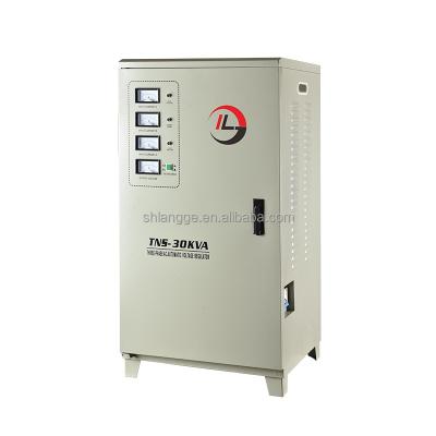 China SVC TNS-30KVA 3 phase automatic servo voltage stabilizer, 30KVA three phase automatic voltage regulator for sale