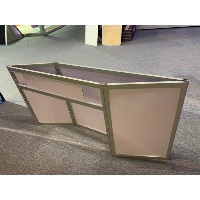 China Aluminum Trade Show Frame Office Furniture Desk Counter Table Design and Reception Counter for Exhibition and Display for sale