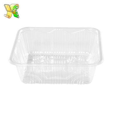 China Food Fruit Packaging Disposable Plastic Food Tray Food Compartment Tray Fruit Box for sale