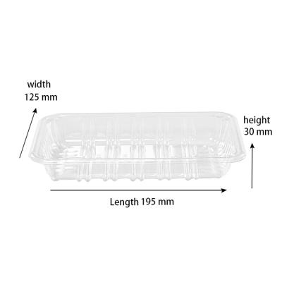 China Clear Disposable Clear Tray Canton Blister Tray Bread Tray Box Food Packaging Boxes for sale