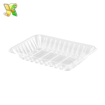 China Clear Disposable Packaging PET Plastic Containers Disposable Fruit Tray for sale