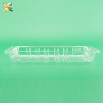 China Passionfruit Disposable Transparent Plastic Fruit Tray Salad Tray Blueberry Plastic Tray for sale