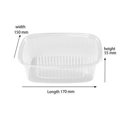 China 400ml Disposable Disposable Food Tray Disposable Kiwi Fruit Tray Plastic Cold Food Tray for sale