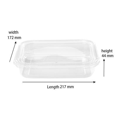 China Disposable Deli food packaging box disposable food container lunch box with cover for take away food for sale