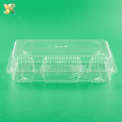 China Disposable Clear PET Vacuum Forming Plastic Cranks Packaging Fruit Box for sale