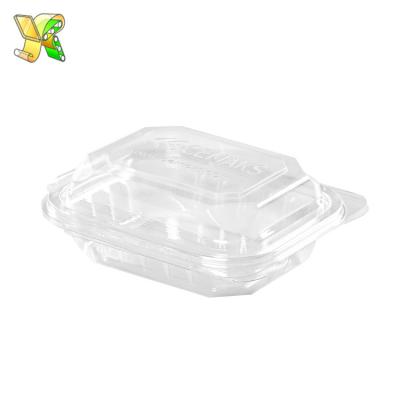 China Disposable Plastic Container Pla Apple Fruit Box Packaging Salad Boxes For Fruit for sale