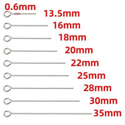 China Stainless Bracelet Pin Diy Jewelry Material Accessories Handmade Beaded Nine Character Needle 9-Pin Stain Earrings Necklace for sale