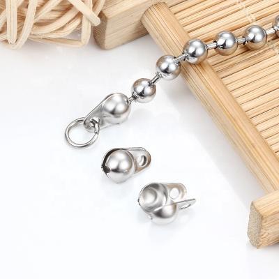 China Necklace Bracelet Diy Stainless Steel Bead Chain Bag Buckle Wave Bead Connection Chains Flat Buckle Chain Bead Jewelry Multiple Features for sale