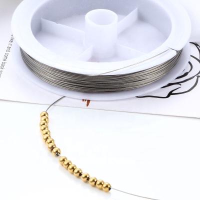 China Extend Tail Chain Steel Wire Bead Handmade String Bead Steel Bead String Bracelet Necklace Accessories Bead Material Lead for sale