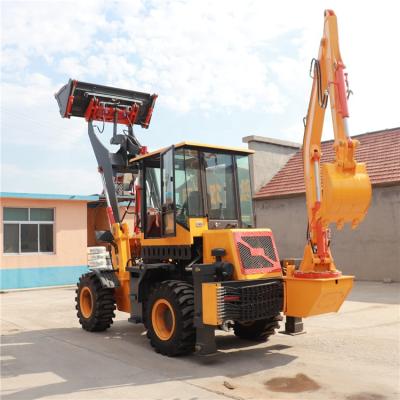 China Farms tractor loader and backhoe with mower/wheel loader backhoe loader with cheap price for sale