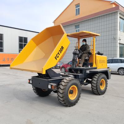 China Construction Material Stores Site Unloader Self Truck Loader Telescopic Garden Mini Site Dumper for sale